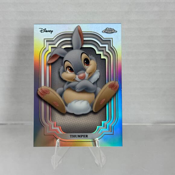 Disney Topps Chrome 2024 Thumper Bambi Movie Refractor Collection - Picture 3 of 5
